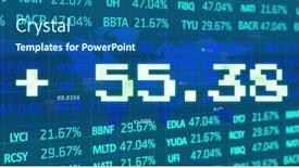  Presentation with global investment - Slide set having image-of-addition-symbol background and a ocean colored foreground