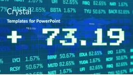  Presentation with global investment - PPT theme with image-of-addition-symbol background and a ocean colored foreground