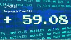  Presentation with global investment - Presentation with image-of-addition-symbol background and a ocean colored foreground