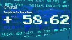  Presentation with global investment - Slides featuring image-of-addition-symbol background and a ocean colored foreground