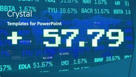  Presentation with global investment - Slide set consisting of image-of-addition-symbol background and a ocean colored foreground