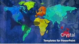  Presentation with world tourism - Presentation design having image-of-airplane-shadow-flying background and a ocean colored foreground