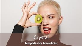  Presentation with haircut - Presentation having image-of-amazing-young-emotional background and a tawny brown colored foreground