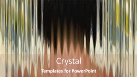  Presentation with reflection - Presentation design consisting of image-of-an-abstract-head background and a coral colored foreground