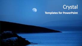  Presentation with bird - Beautiful presentation featuring image of an aegean sea backdrop and a teal colored foreground