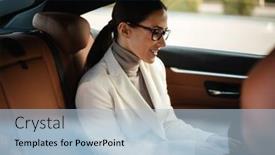  Presentation with car business - Cool new presentation design with image-of-an-amazing-positive backdrop and a light blue colored foreground