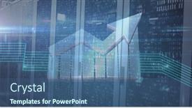  Presentation with blue global - Presentation theme having image-of-an-arrow background and a ocean colored foreground