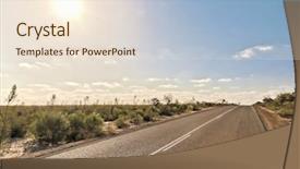  Presentation with rural australia - Slide deck consisting of image of an australian desert background and a lemonade colored foreground