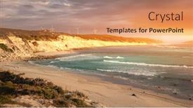  Presentation with australia - Presentation design enhanced with image-of-an-evening-mood background and a coral colored foreground