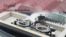  Presentation with optometry - Presentation consisting of image of an optometry set background and a coral colored foreground