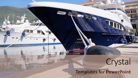  Presentation with motor - PPT theme enhanced with image of an passenger motor background and a coral colored foreground