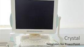  Presentation with ultra - Slides having image of an ultra sonic background and a light gray colored foreground