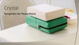  Presentation with ultra - Colorful slide deck enhanced with image of an ultra sonic backdrop and a soft green colored foreground