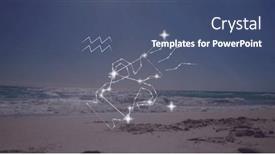  Presentation with aquarius - Slides consisting of image-of-aquarius-star-sign background and a ocean colored foreground