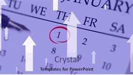  Presentation with alcohol awareness - PPT layouts having image-of-arrows-over-calendar background and a light blue colored foreground