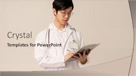  Presentation with doctor asian - Cool new theme with image-of-asian-young-male backdrop and a lemonade colored foreground