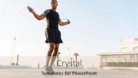  Presentation with african american - PPT theme featuring image-of-athletic-african-american background and a  colored foreground