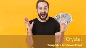  Presentation with basic - Presentation with image-of-attractive-man-wearing background and a tawny brown colored foreground