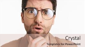  Presentation with bachelor - Amazing slide deck having image of bachelor man 30s backdrop and a  colored foreground