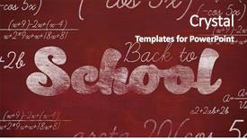  Presentation with back to school - Presentation theme enhanced with image of back to school background and a tawny brown colored foreground