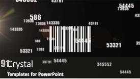  Presentation with image processing - Presentation having image-of-bar-code-over background and a dark gray colored foreground