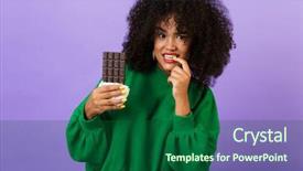  Presentation with african violet - Amazing presentation having image of beautiful confused hungry backdrop and a forest green colored foreground