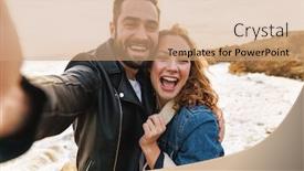  Presentation with dance beautiful couple dancing ballroom - PPT theme featuring image-of-beautiful-young-caucasian background and a coral colored foreground