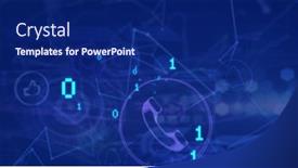  Presentation with coding - Presentation theme having image-of-binary-coding-data background and a  colored foreground