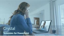  Presentation with digital-fingerprint - PPT theme enhanced with image-of-biometric-fingerprint-over and a ocean colored foreground