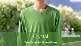  Presentation with long sleeve - PPT layouts with image-of-biracial-man background and a forest green colored foreground