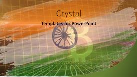  Presentation with india flag - Slide set having image-of-bitcoin-symbol background and a gold colored foreground