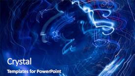  Presentation with led lights - Audience pleasing slides consisting of image of blue moving lights backdrop and a navy blue colored foreground