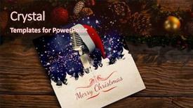  Presentation with christmas borders ornament border - Cool new presentation with image of border against christmas backdrop and a wine colored foreground