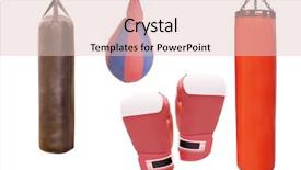  Presentation with boxing - Colorful slide deck enhanced with image of boxing equipment backdrop and a lemonade colored foreground