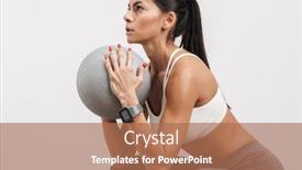  Presentation with sportswear - Cool new theme with image-of-brunette-young-woman backdrop and a coral colored foreground