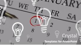  Presentation with alcohol awareness - Slide set consisting of image-of-bulb-over-calendar background and a gray colored foreground