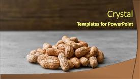  Presentation with peanuts - Slide set consisting of image-of-bunch-of-peanuts background and a wine colored foreground