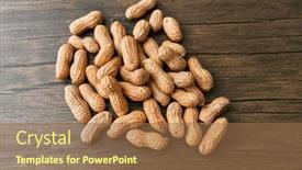  Presentation with peanuts - Slide deck consisting of image-of-bunch-of-peanuts background and a coral colored foreground