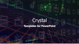  Presentation with shapes - Presentation design enhanced with image-of-business-icons-over background and a wine colored foreground