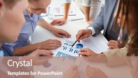  Presentation with people - Cool new slide deck with crystals vanadinite is a mineral belonging to the apatite group of phosphates chemical formula pb5 vo4 3cl macro extreme closeup backdrop and a coral colored foreground