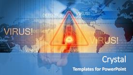  Presentation with alert - Theme with antenna - residential area in heligoland top background and a gray colored foreground