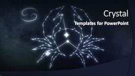  Presentation with black stars - PPT theme featuring image-of-cancer-sign background and a wine colored foreground