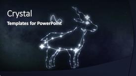  Presentation with zodiac - Presentation design featuring image-of-capricorn-sign background and a wine colored foreground