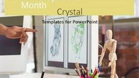  Presentation with career development - PPT theme having image-of-career-development-month background and a blonde colored foreground