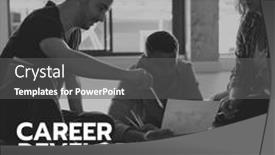  Presentation with career development - PPT theme consisting of image-of-career-development-month background and a dark gray colored foreground