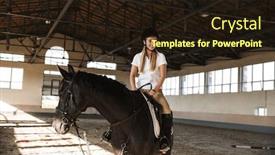  Presentation with area - Slide deck consisting of image-of-caucasian-young-blonde background and a wine colored foreground