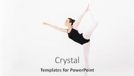  Presentation with ballerina - Audience pleasing slides consisting of image-of-caucasian-young-woman backdrop and a white colored foreground