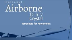  Presentation with celebrate - Presentation theme enhanced with image-of-celebrate-national-airborne background and a teal colored foreground