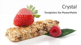  Presentation with cereal - Presentation theme featuring image of cereal bar background and a white colored foreground