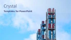  Presentation with pipe - Beautiful slide set featuring image of chp pipe backdrop and a sky blue colored foreground